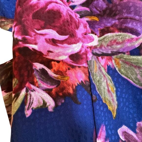 Anthropologie Moulinette Soeurs Rosado Blue Floral Sheath Dress Sz 4 Pockets EC - Picture 12 of 16
